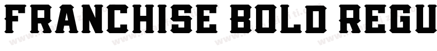 Franchise Bold Regul字体转换